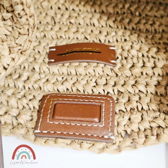 J. Crew Palma Bucket Bag in Handknotted Straw and Leather - Picture 11 of 15